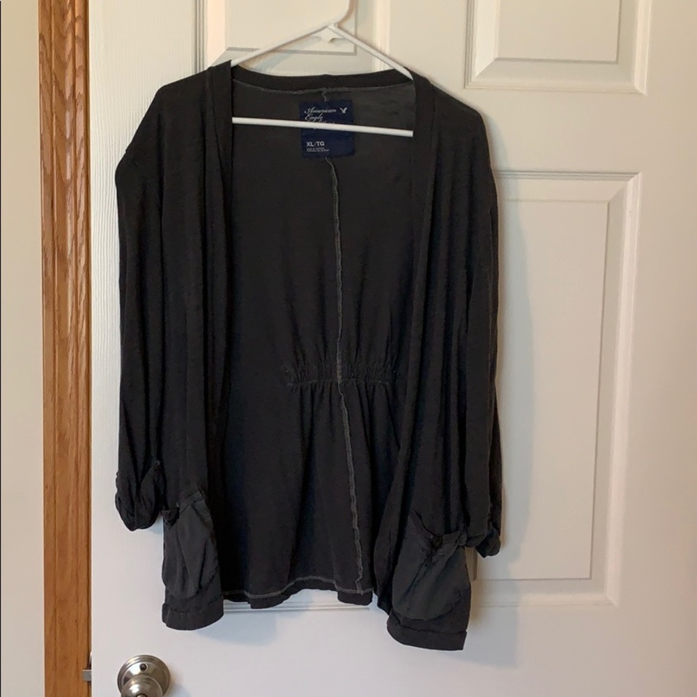 Grey cardigan